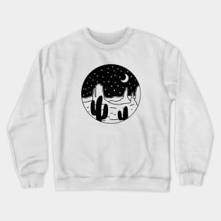 Nature Desert Cosmic Night Crewneck Sweatshirt